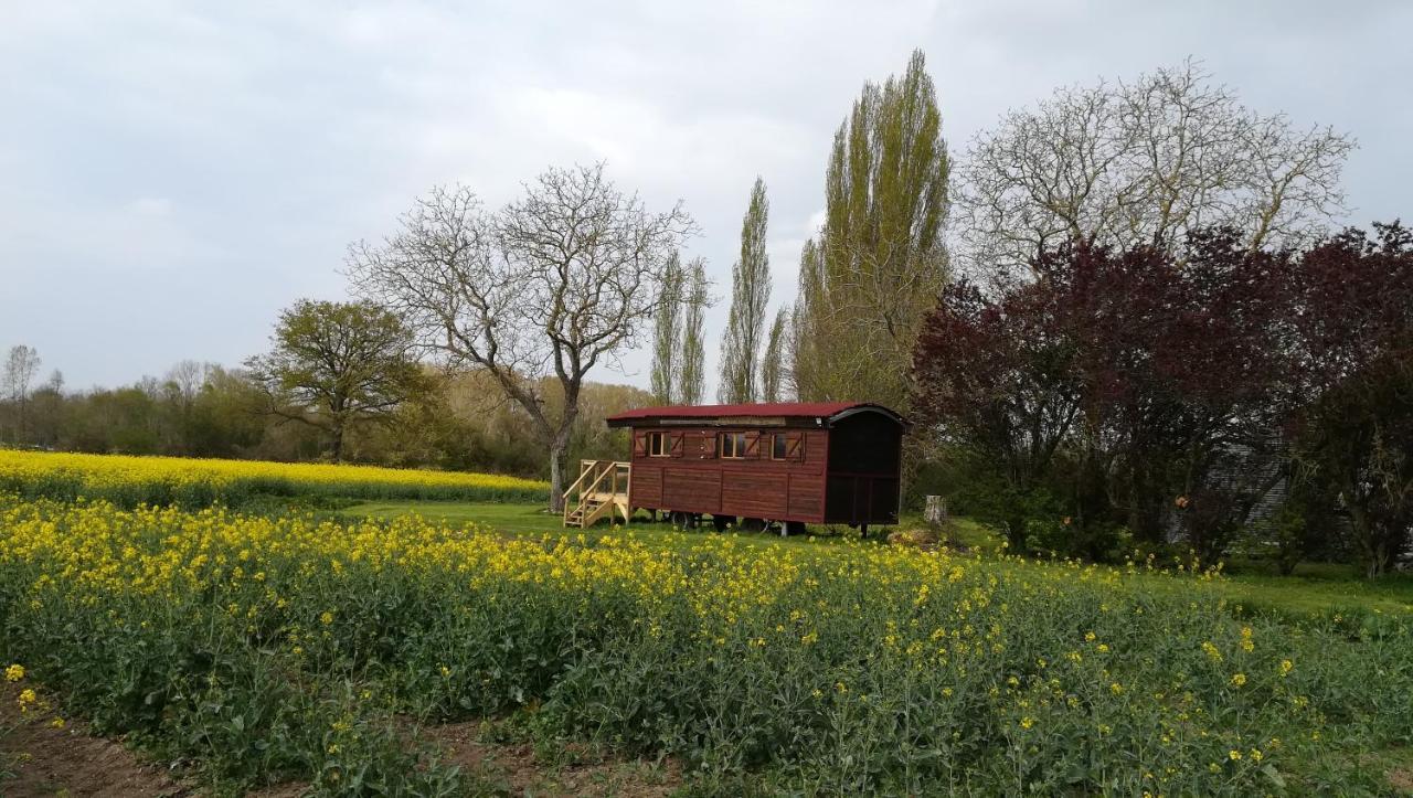 La Ferme De L'Isle Et Sa Roulotte Bed & Breakfast Avaray Luaran gambar